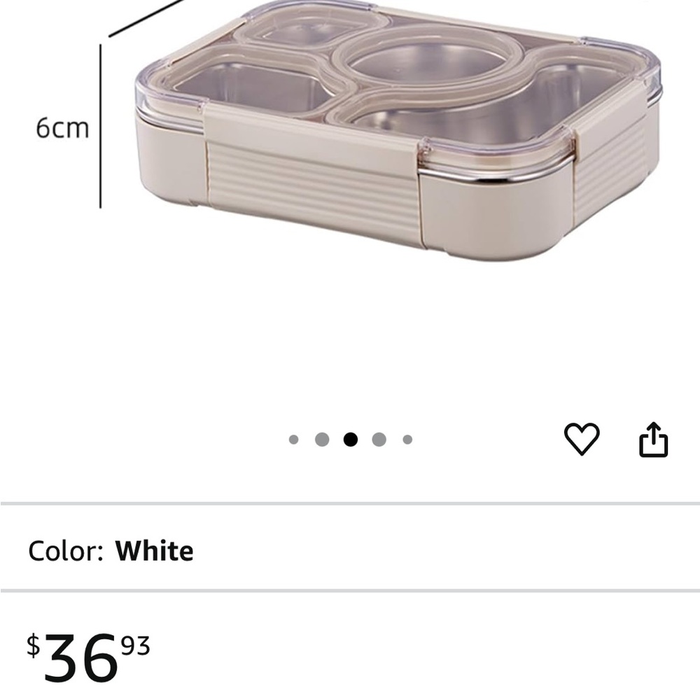 White Food Storage Container
